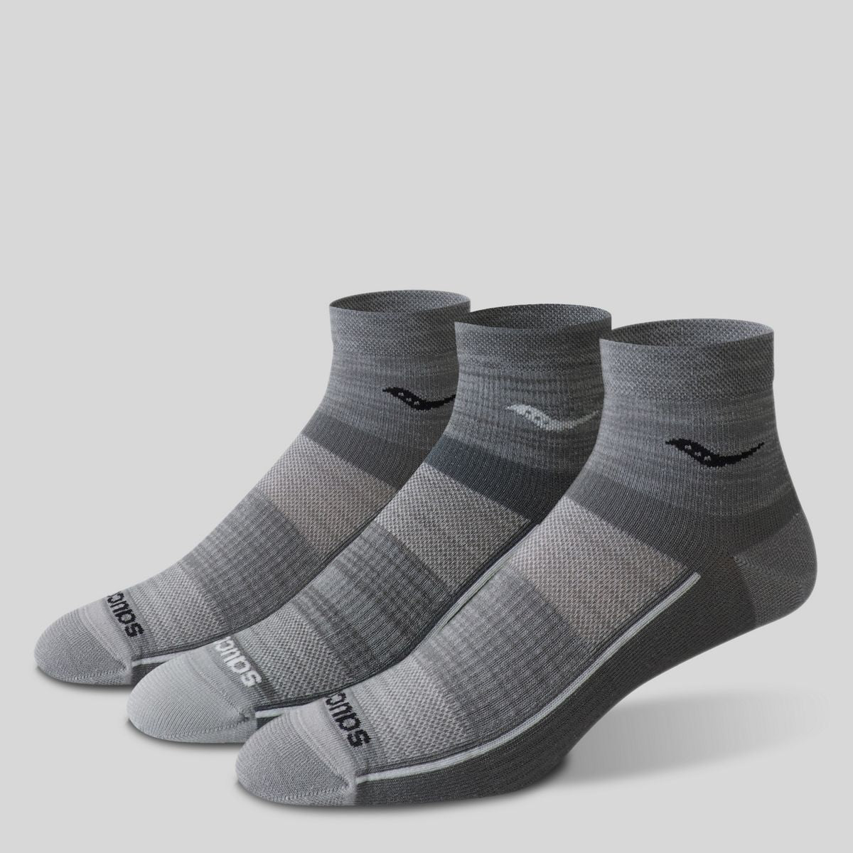 Saucony Inferno Ultralight Quarter 3-Pack Socks