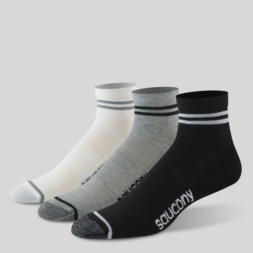 Saucony Inferno Ultralight Quarter 3-Pack Socks