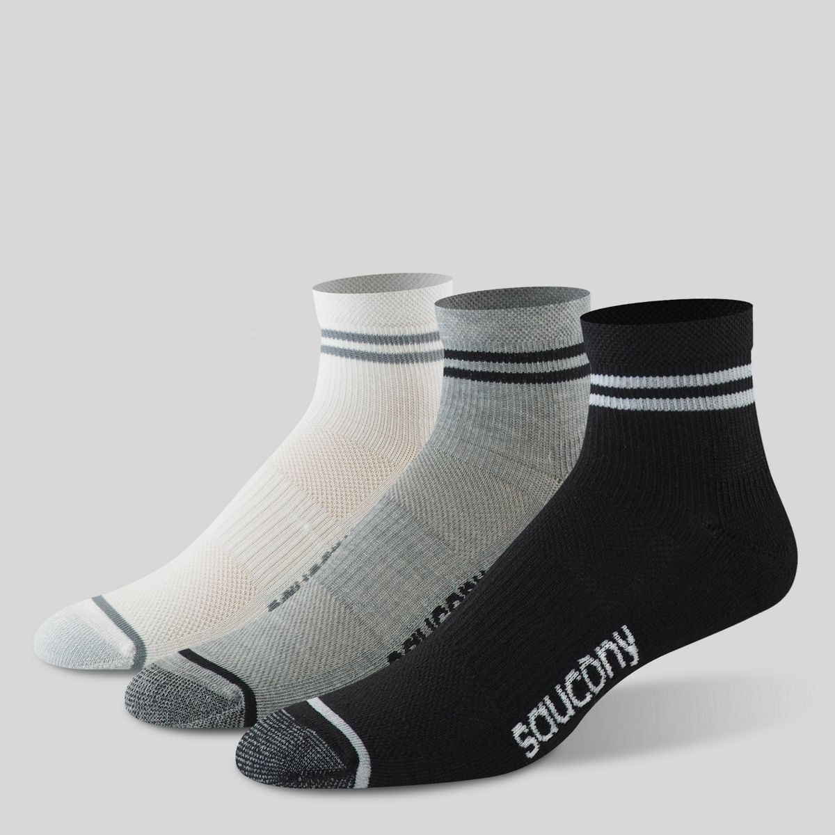 Saucony Inferno Ultralight Quarter 3-Pack Socks