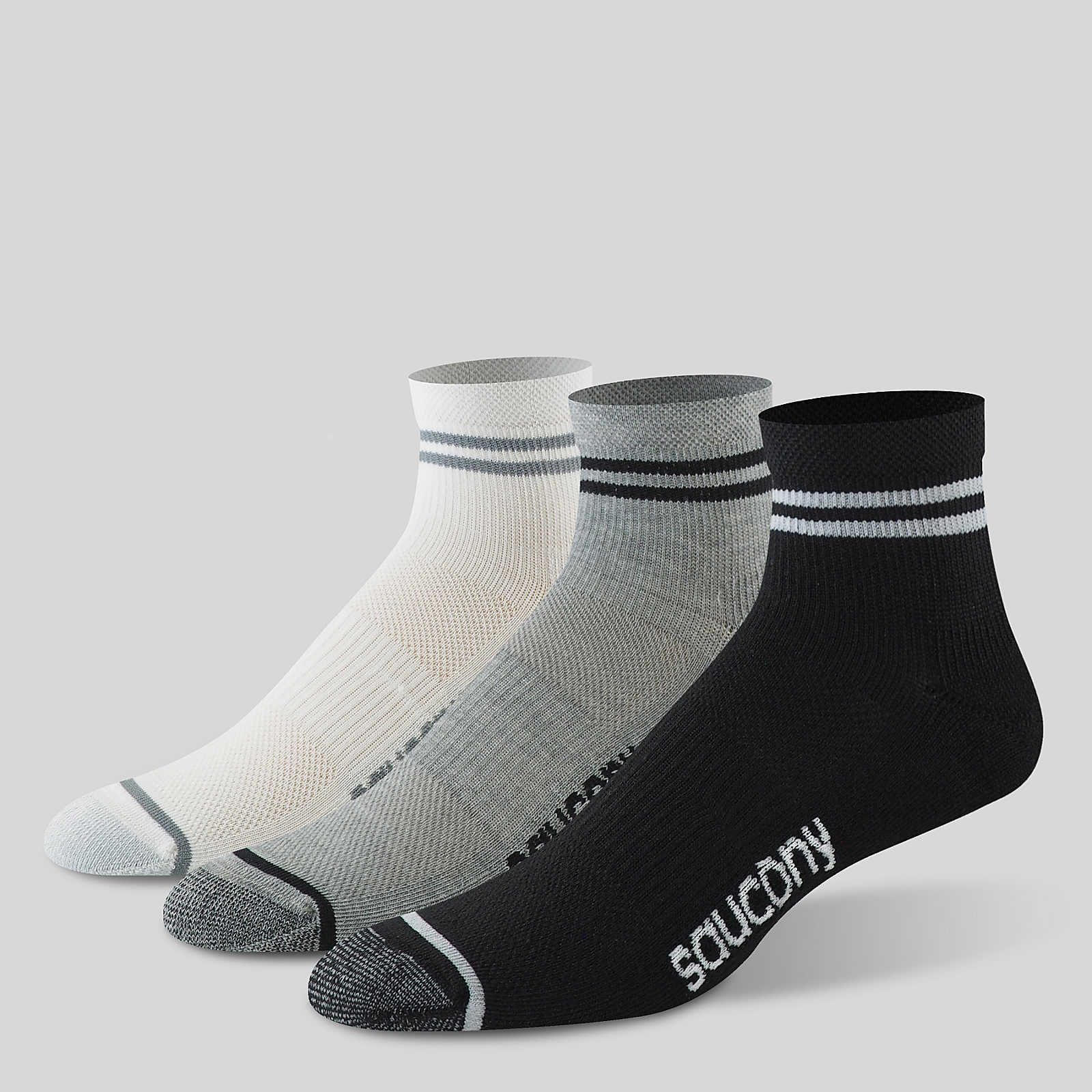 Saucony Inferno Ultralight Quarter 3-Pack Socks