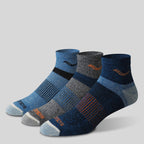 Saucony Inferno Merino Wool Blend Quarter 3-Pack Sock