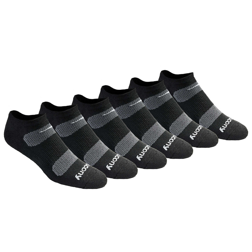 Saucony Legacy Performance No Show 6-Pack Socks