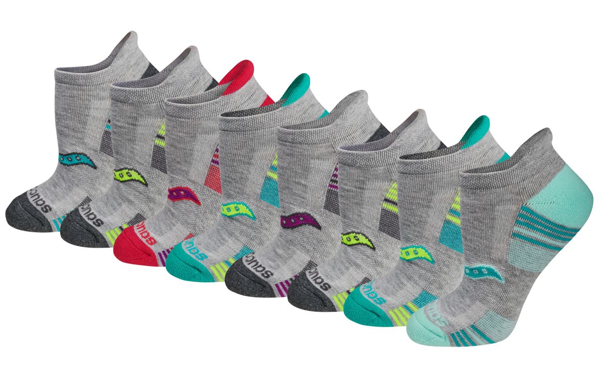 Saucony Glory Performance No Show Tab 8-Pack Socks