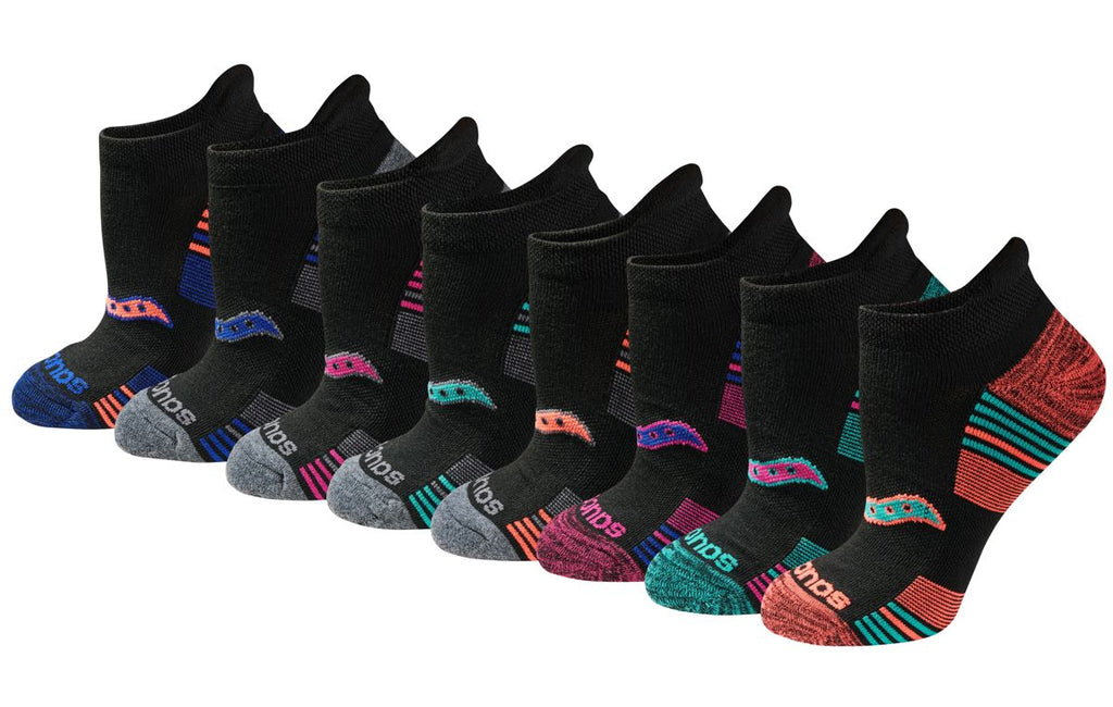 Saucony Glory Performance No Show Tab 8-Pack Socks