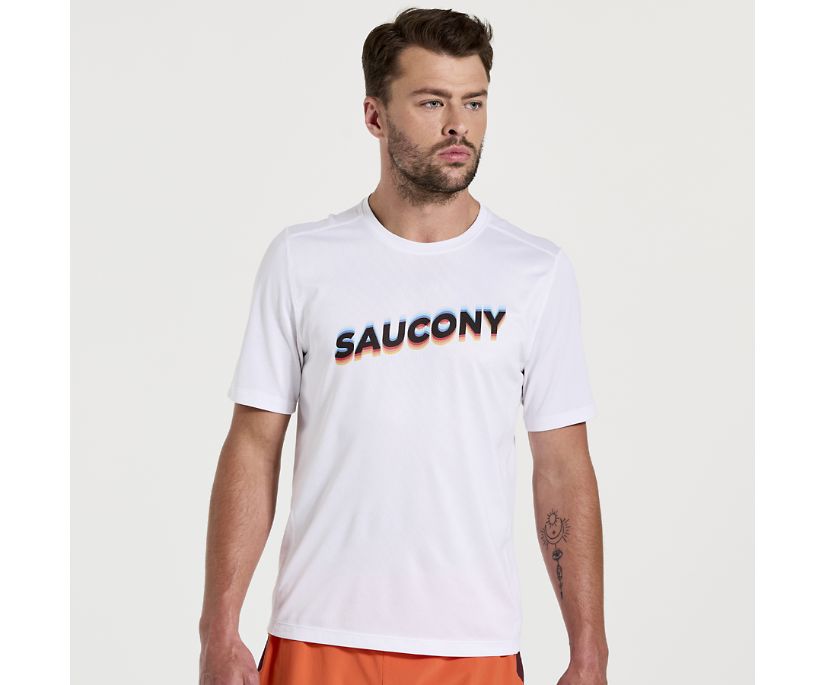 Saucony Men's Stopwatch Graphic Short Sleeve