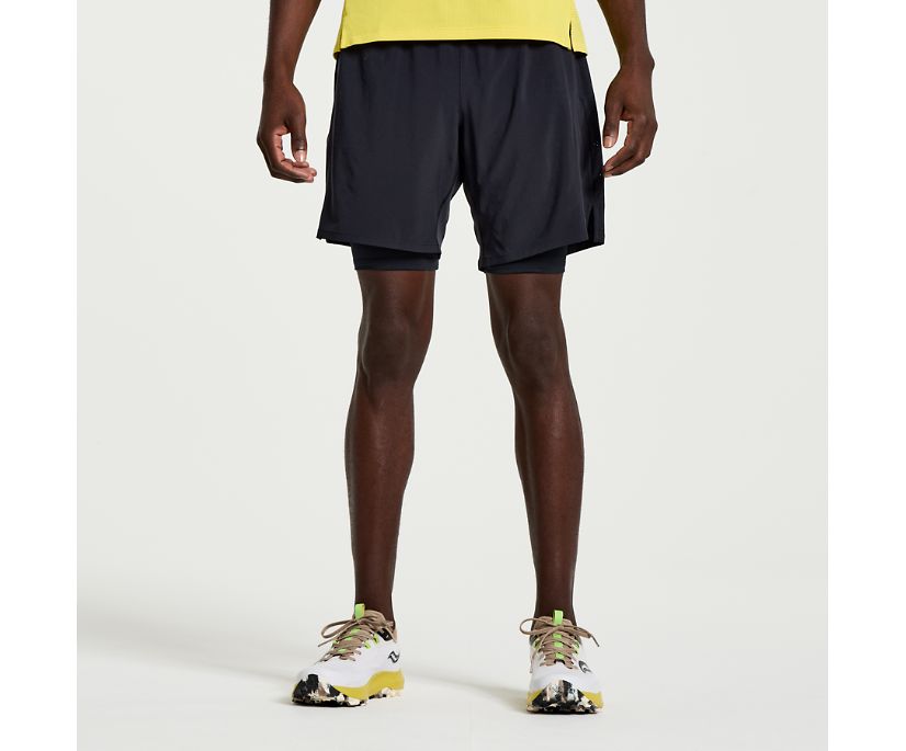 Saucony Men's Outpace 7" 2-in-1 Short