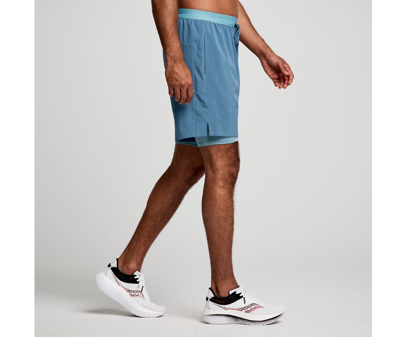 Saucony Men's Outpace 7" 2-in-1 Short