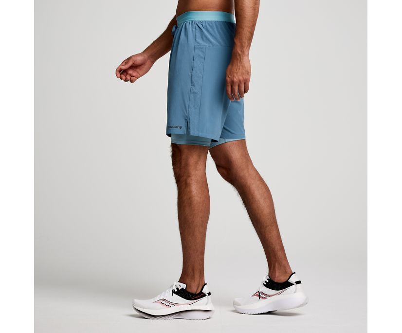 Saucony Men's Outpace 7" 2-in-1 Short