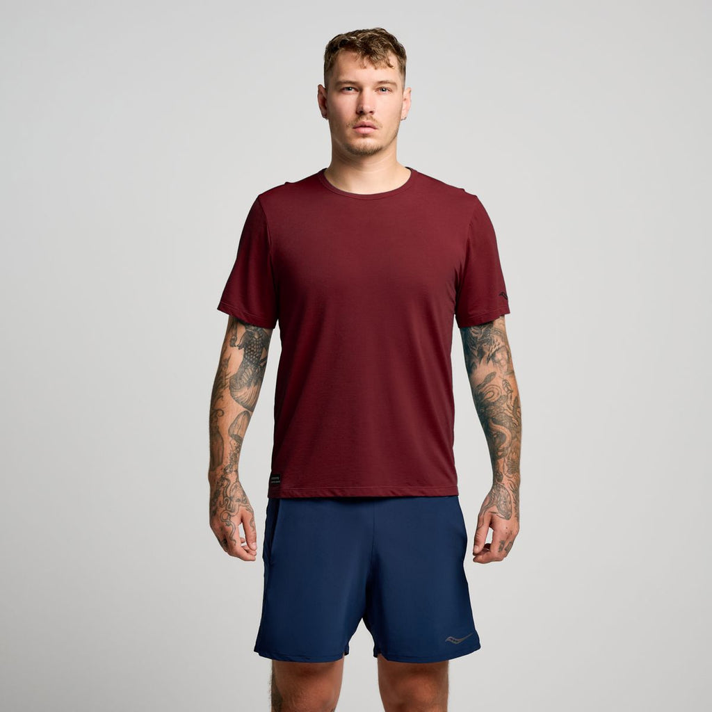 Saucony Men's Stopwatch Short Sleeve