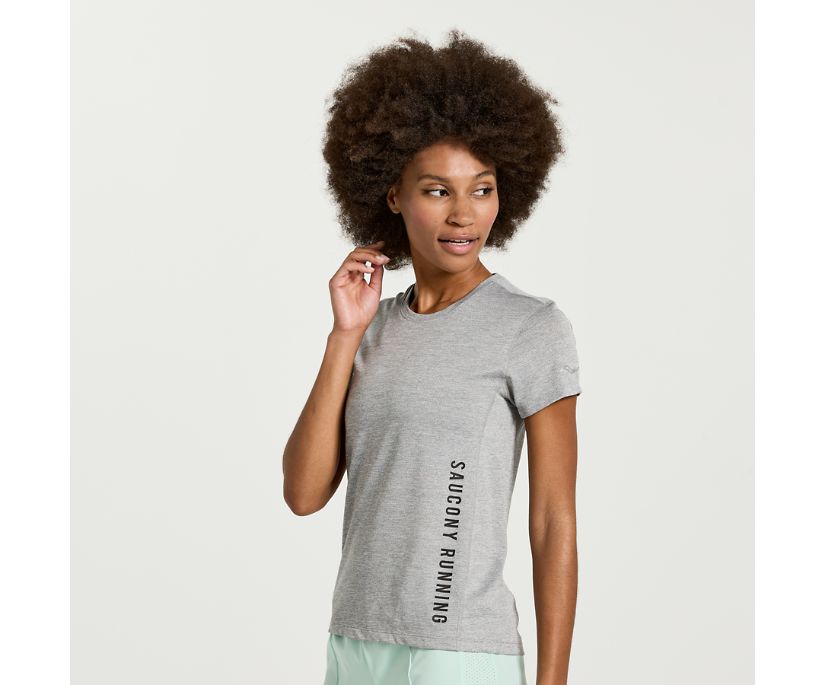 Saucony Women's Stopwatch Graphic Short Sleeve